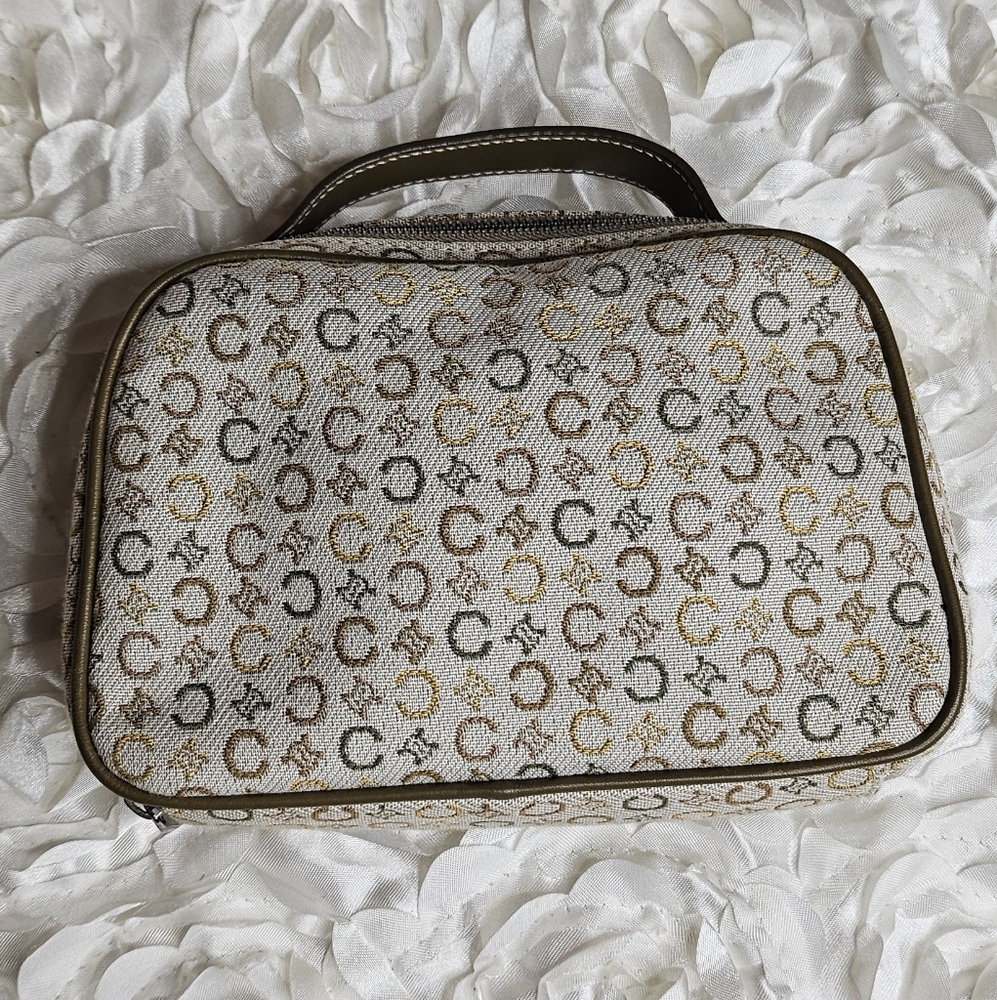 Celine Mini Bag in Cream and Gold Rare Make-Up Bag
